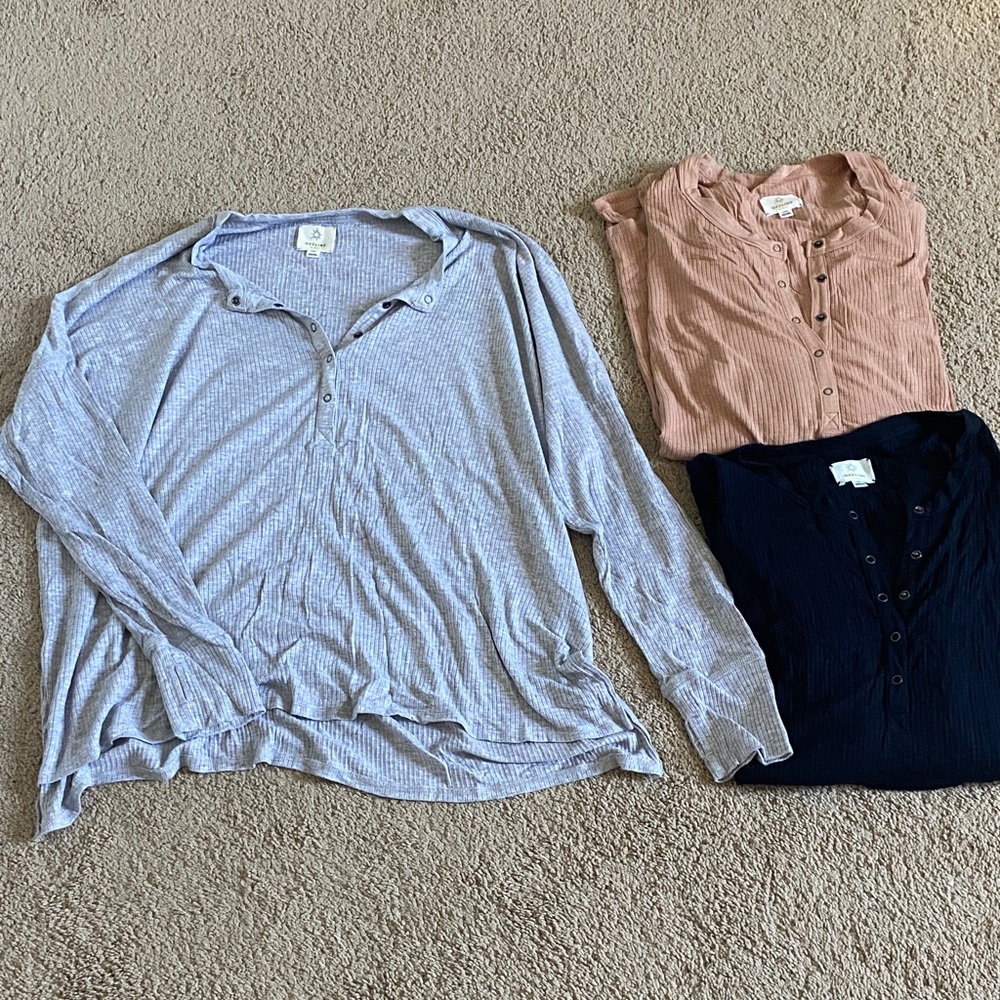 Offline by Aerie Ribbed Henley Tops